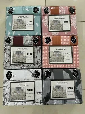 ¡¡¡Precio de reventón al por mayor para mayoristas!!! Juego de sábanas completo American Club de 6 piezas Foto 1 de 3