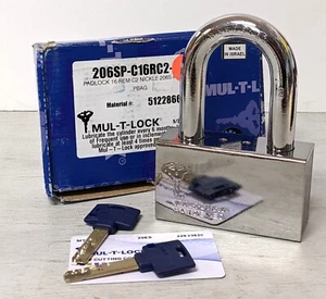Mul-T-Lock C16RC2 16mm Shackle Padlock MTL600 Interactive+ Keyway - Picture 1 of 3