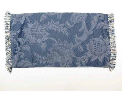 Lote de 10 fundas de almohada decorativas florales azules claros con flecos de tela 17x9 Foto 1 de 3