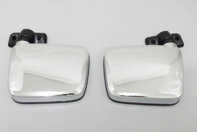 Nuevo Par de Espejos Puerta Cromados Manual para Nissan Patrol GR Y60 2.8TD / 4.2D (<1997) - Imagen 1 de 1