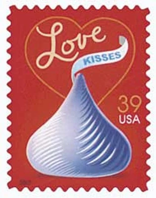 With Love and Kisses Collectible 39 cent Stamp Sheet of 20 Scott #4122a  - Image 1 of 4