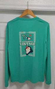 Weatherproof Vintage Top Women's Medium Green Long Sleeve Beach Outdoor  - Picture 1 of 9