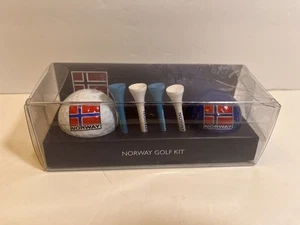 Norwegen Logo 2 Golfball Sammler Set - Norwegische Flagge - Neu - Bild 1 von 2