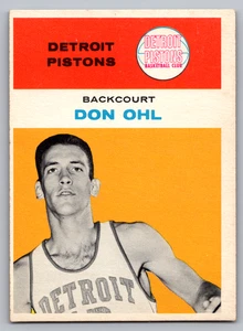 1961-62 FLEER #33 DON OHL PISTONS ROOKIE - Picture 1 of 3