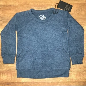 Chaser Sweater Boys Size 6 Love Knit Pullover Blue with Pockets NWT - Picture 1 of 5