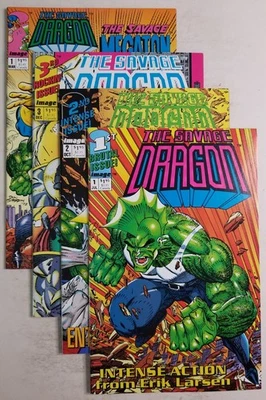 Savage Dragon (1992) #s 1 2 3, Vs Megaton Man 1 - Very Fine/Near Mint - Lot Of 4 - Image 1 of 4