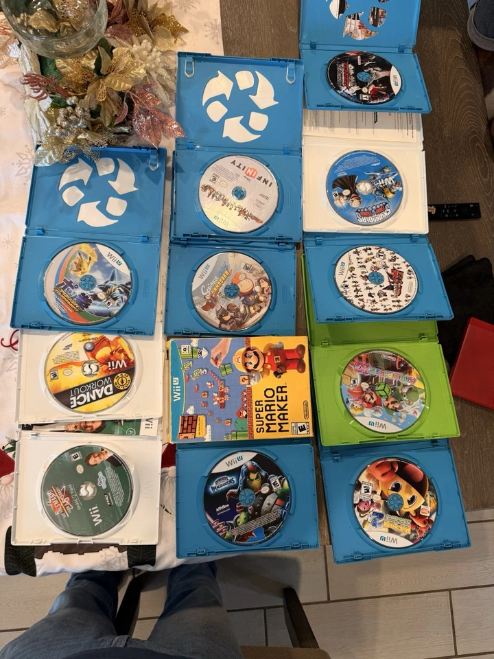 Wii U и Wii игры лот - Mario Maker, Mario вечеринки 10, Smash Bros, Pokken + больше - Изображение 1 из 4