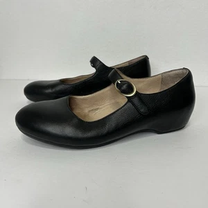 Scarpe comode Dansko donna nere pelle zeppa nascosta tacco Mary Jane taglia 41 - Foto 1 di 9