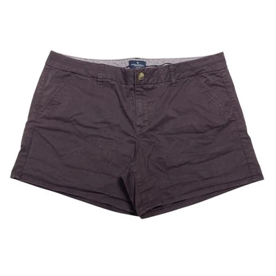 American Eagle Super Stretch  Purple Mid-Rise Midi Chino Shorts Women’s Size 18 - Image 1 of 4