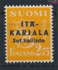 Briefmarken Finnische Bes. Ostkarelien 1941 Mi 4II spitzes A postfrisch (9953526
