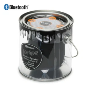 Drips Wireless Mini Bluetooth Rechargeable Paint Can Speaker Caller ID Black - Picture 1 of 1