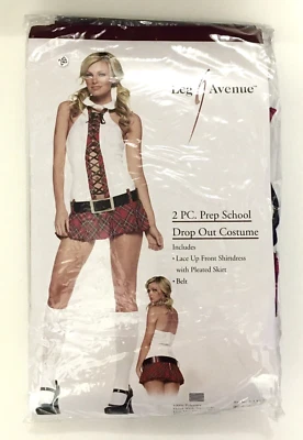 Leg Avenue PREP SCHOOL GIRL DROP OUT Costume Women's MEDIUM / LARGE M/L - Image 1 of 4