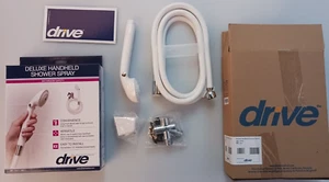 Drive 12037 White Deluxe Handheld Shower Spray New/Open Box - Picture 1 of 5
