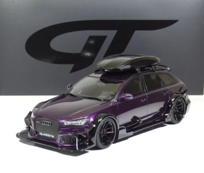 Audi RS6 Avant (C7) Body Kit 2018 + Roof Box Purple / Black 1:18 GT864 GT SPIRIT - Image 1 of 4