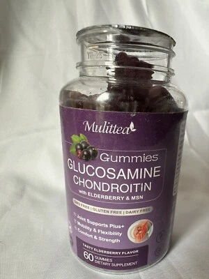 Mulittea Glucosamine Chondroitin Gummies Extra Strength Joint Missing Cap 7/25 - Изображение 1 из 4
