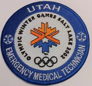 Toppa Emergenza Medico Tecnico Olimpico Invernale Città di Lago Salato 2002 Blu - Foto 1 di 1