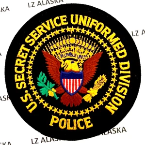 PARCHE DE HOMBRO DE POLICÍA DE DIVISIÓN UNIFORMADA DEL SERVICIO SECRETO DE ESTADOS UNIDOS (PD12) NEGRO - Imagen 1 de 3
