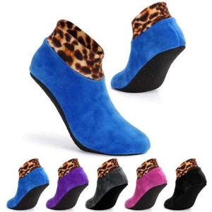 Mujeres Hombres Invierno Cálido Antideslizante Hogar Polar Grueso Cama Zapatilla Piso Calcetines al Tobillo - Imagen 1 de 17