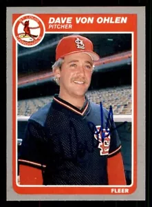 1985 Fleer Baseball #243 Dave Von Ohlen Signed Autograph (no COA) - Picture 1 of 2