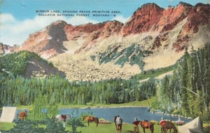 Postcard Mirror Lake Spanish Peaks Primitive Gallatin National Forest Montana MT - Picture 1 of 2