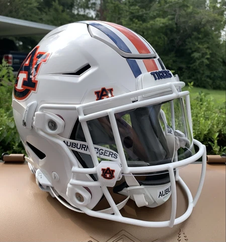 Riddell SpeedFlex AUBURN Custom Football Helmet AUTHENTIC Decals Under Armour Cover