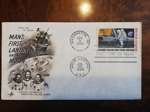 FDC USA 1969, "Apollo 11 - Man`s First Landing On The Moon"