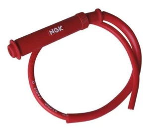 NGK TUBE EN CAOUTCHOUC POUR BOUGIES D'ALLUMAGE CÂBLE DROIT 50 CMM COULEUR R - Photo 1/1