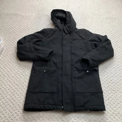 Twenty Twenty Chaqueta Mujer XL 18/20 Negro Forro Acolchado Lana Capucha Abrigo a Presión Foto 1 de 4