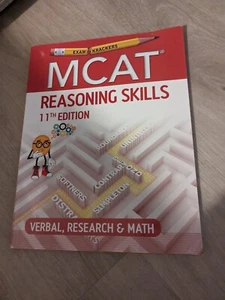 Exam Krackers MCAT Review: Reasoning Skills 11th Edition (verbal, research, math - Picture 1 of 1
