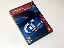 Gran Turismo 3 A-spec - PlayStation 2 PS2 w/ Manual & Reg. Card - Black  Label