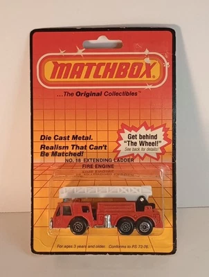 Vtg. 1983 Matchbox Superfast # 18 Extending Ladder Fire Engine 1:64 Diecast NEW - Image 1 of 4