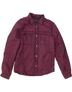 BENETTON Mens Padded Jacket UK 40 Large Maroon Nylon AQ10 - Picture 1 of 5