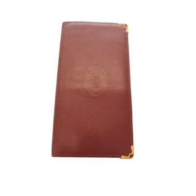 Cartier Cartera Larga Cuero Cartera Larga Mujer Marrón Talla Única Foto 1 de 4