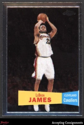 2007-08 Topps Chrome 1957-58 Variations #23 LeBron James CLEVELAND CAVALIERS - Image 1 of 2