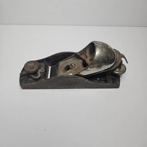 Vintage Original Stanley No. 9 1/2 Adjustable Throat & Iron Block Plane USA - Picture 1 of 9