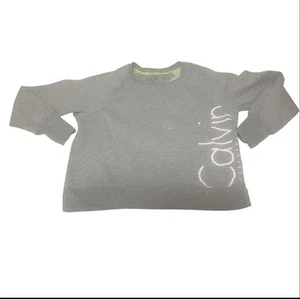 Calvin Klein Sweatshirt Unisex Gray Small Lightweight Comfortable Solid Casual - Picture 1 of 6