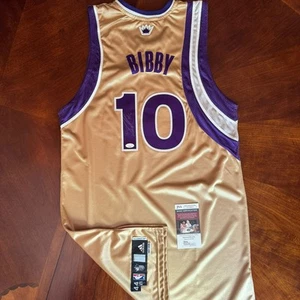 Mike Bibby Signed Autographed Game Team Issued Gold Adidas Jersey JSA COA - Picture 1 of 10