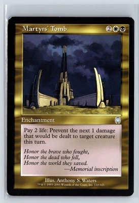 (4x) MARTYRS' TOMB - Apocalypse – MTG Magic the Gathering Card - Uncommon - Image 1 of 4