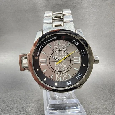 Dolce Gabbana Ibiza Watch Men 42mm Silver Dial Silver Tone Round  New Battery - Image 1 of 4