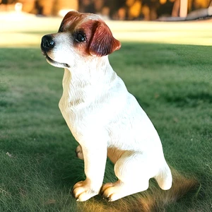 Jack Russell Terrier Sitting Down Figurine 4.5 Inch Brown - Picture 1 of 5