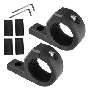  2 Pcs Motorcycle Mount Clamp Mounting Brackets Light Adapter Kits - Picture 1 of 12