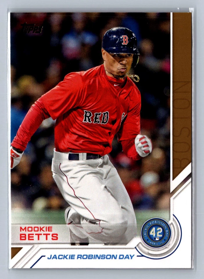 2017 Topps #JRD-3 Mookie Betts Jackie Robinson Day - Image 1 of 2