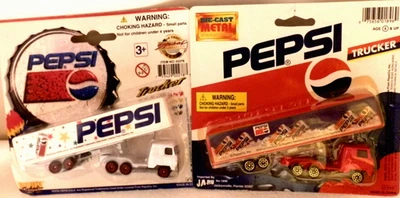 Juego de camionero Golden Wheel Die-Cast 1:100 Pepsi blanco y rojo MAN Cabover Foto 1 de 4