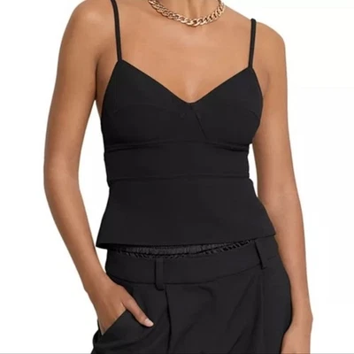 A.L.C. Gwen Belted Back Corset Top Size 4 Edgy Punk Clubwear Designer Concert - Image 1 of 4