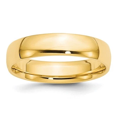 10k Yellow Gold 5mm Lightweight Comfort Fit Wedding Band Ring Size 5 - Image 1 of 4