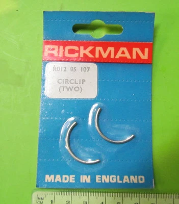 Horquilla Rickman NOS 125 MX y Six Day 250 Montesa Betor Circlip p/n R012 05 107 Foto 1 de 2