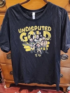 WWE Undisputed Era Gold Black XXL 2XL Shirt Cole Fish O’Reilly Strong NXT - Picture 1 of 3