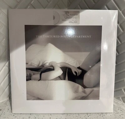 Taylor Swift Tortured Poets Department The Manuscript Ghosted White Vinyl Signed - Image 1 of 2