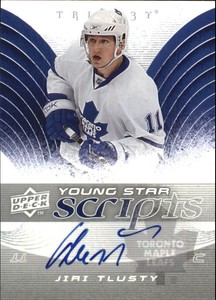 2008-09 (MAPLE LEAFS) Upper Deck Trilogy Young Star Scripts #YSJT Jiri Tlusty