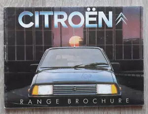 Citroen Range Brochure 1982 - 2CV6 Visa GSA CX - Picture 1 of 8
